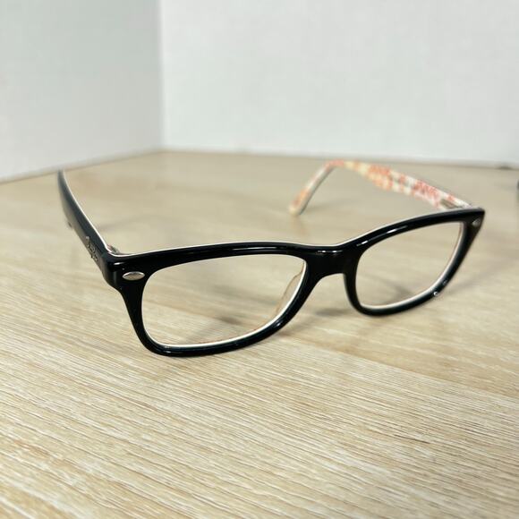 Ray-Ban RB5228 5014 Eyeglasses Black White and Red 50-17-140 Frames Only main image 9